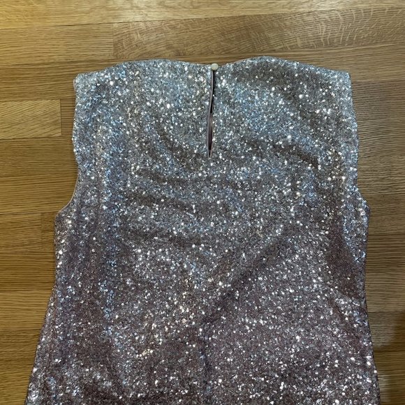 Anthropologie Fatima Sequin Top NWT 4 Ombre Pink - Picture 7 of 10